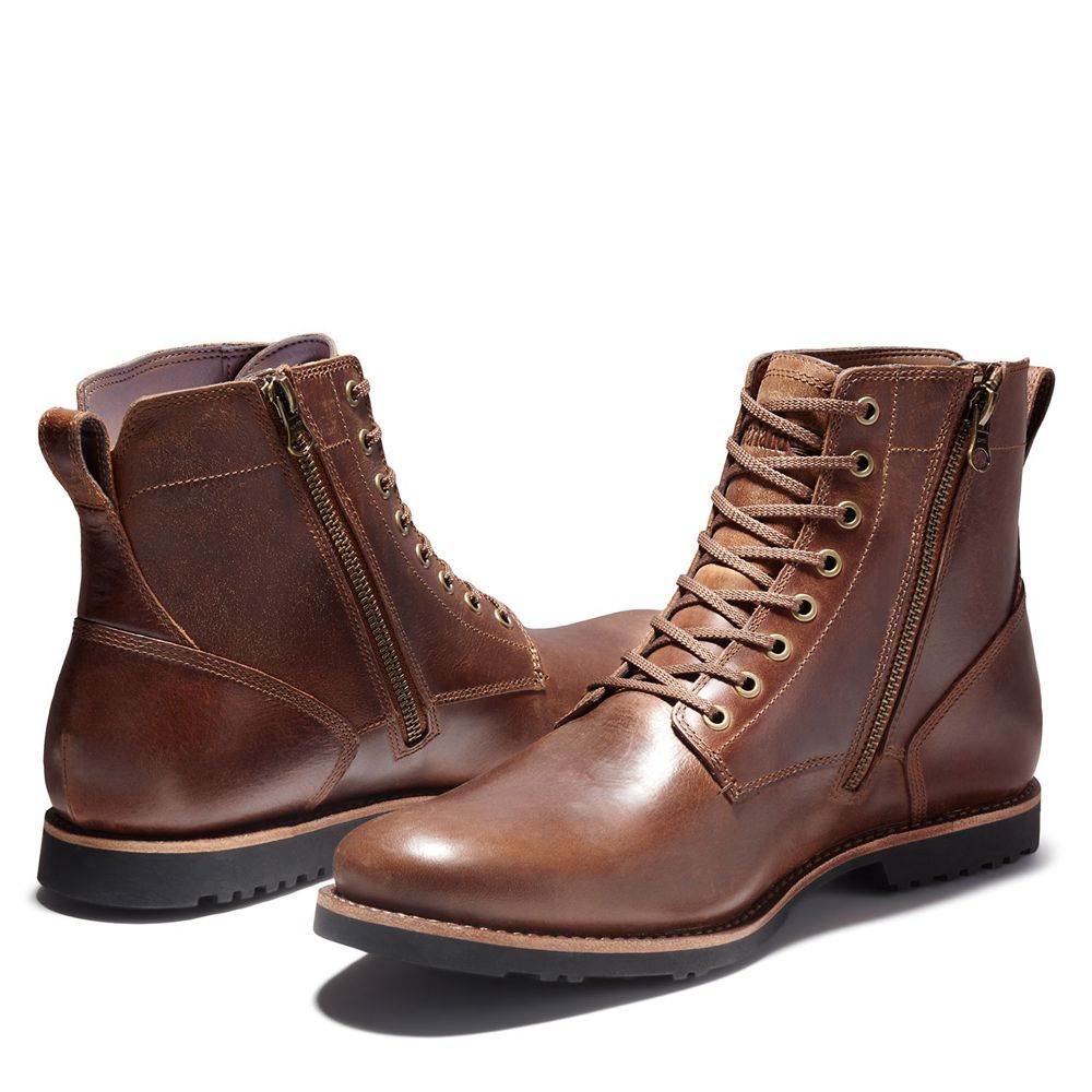 Bota Neve Masculino - Timberland Kendrick Side-Zip Impermeavel - WZOKD2765 - Marrom